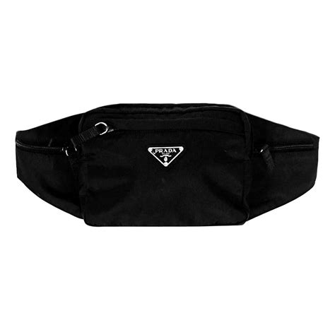 prada black nylon belt|Prada fanny pack nylon.